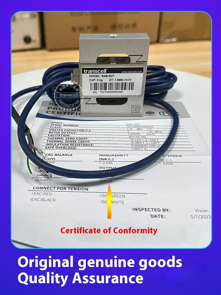 American genuine Transcell BAB load cell S type high precision 5/10/20/30/100kg