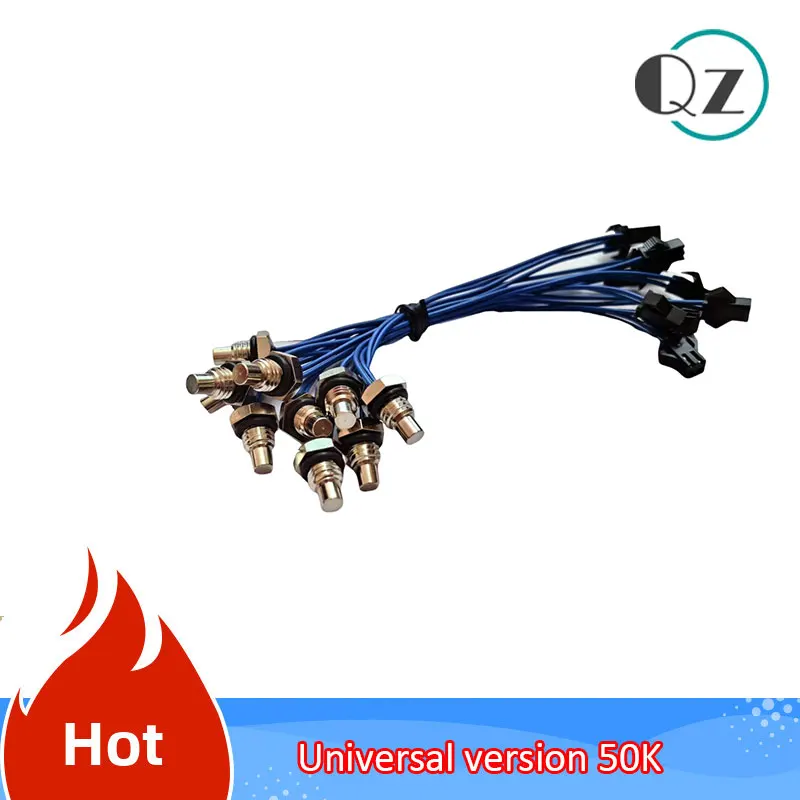 10pcs Universal 50K Temperature Sensor Probe M8 Screw Thread for Water Heater Temperature Sensor Gas Constant Temperature Probe