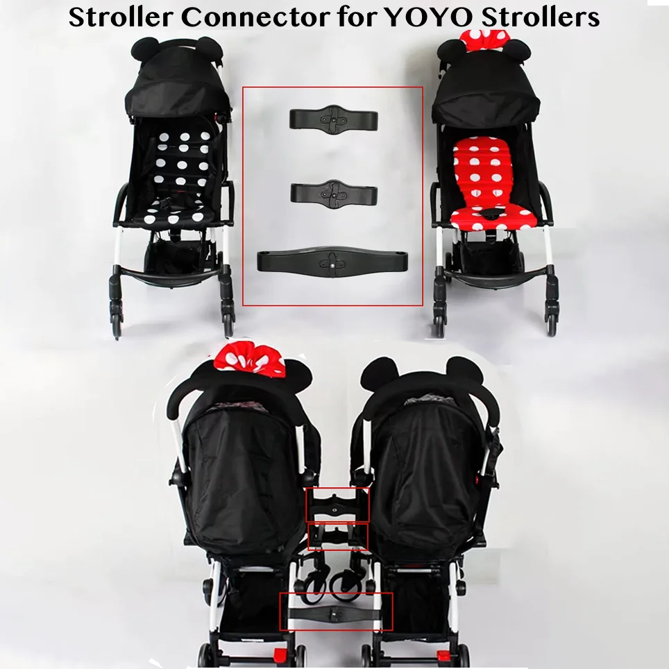 Stroller Connector for Yoyo Babyzen Strollers, Pushchair 2 In1 Dual Stroller Connector Linker