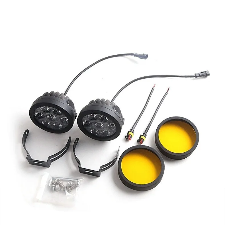 S07 Motorcycle Work Light LED Lights 120W 6000K Super Bright Front Headlight Bulb Universal Motorbike Lamp Upgrade Replacement