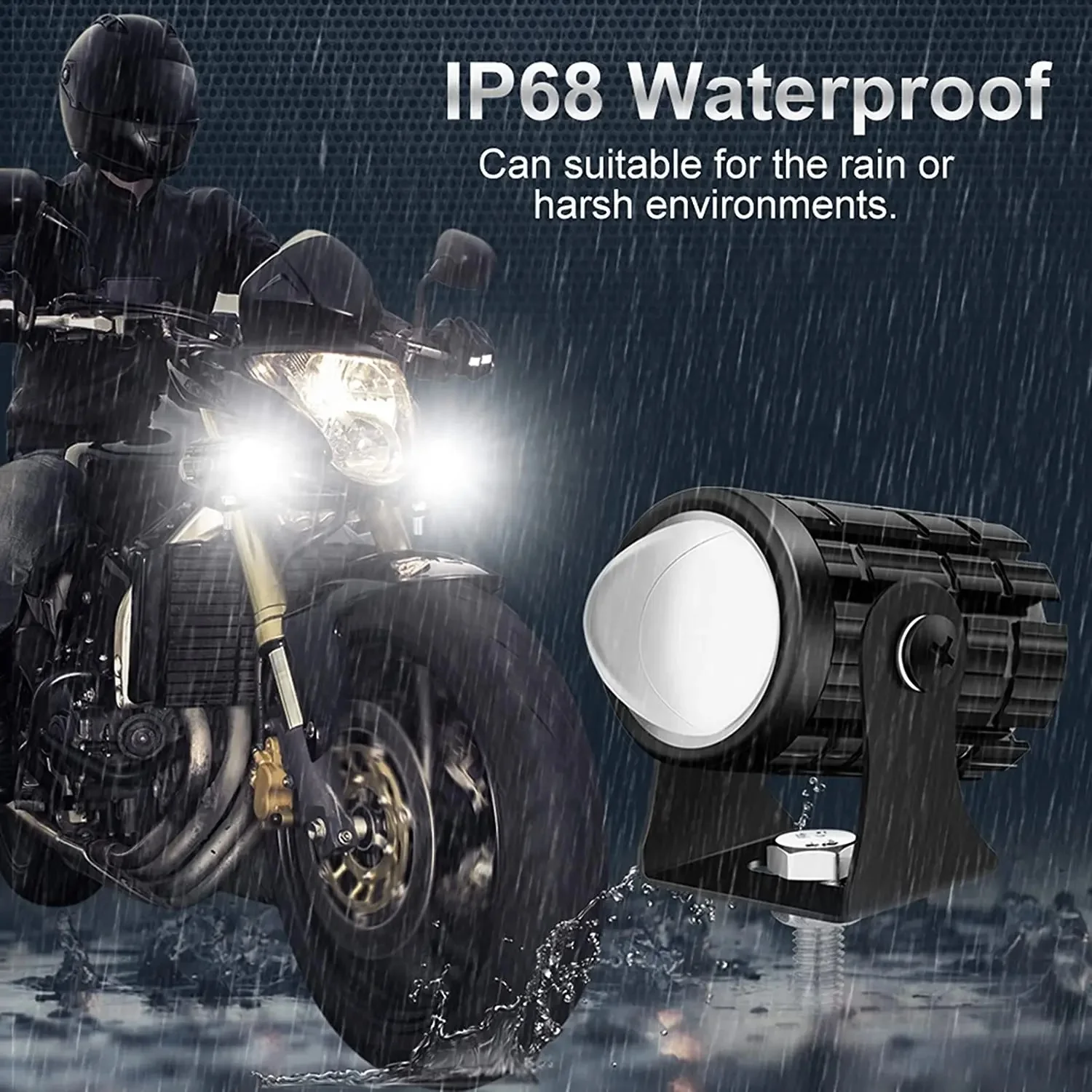 Motorcycle LED Light Motorcycle Accessories Fog spotlights Auxiliary Headlights For Motorcycle Electric Projector Lenses