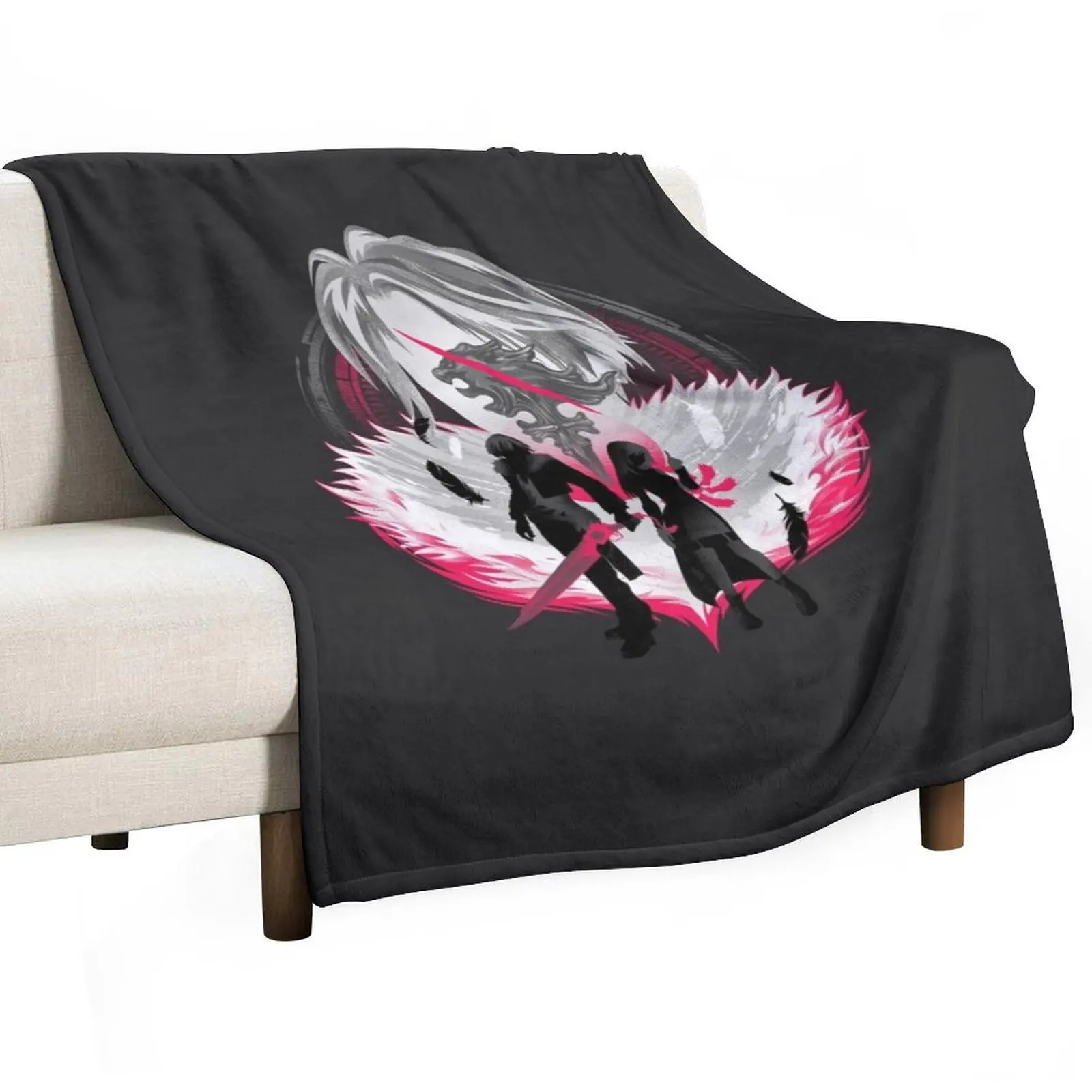 Gunblade Angel Throw Blanket Soft Soft Beds Blankets