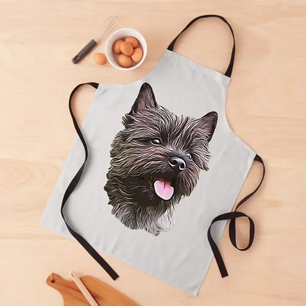 

Cairn Terrier Cutie Apron Camping chef for man Kitchen Household Items professional hairdresser Apron