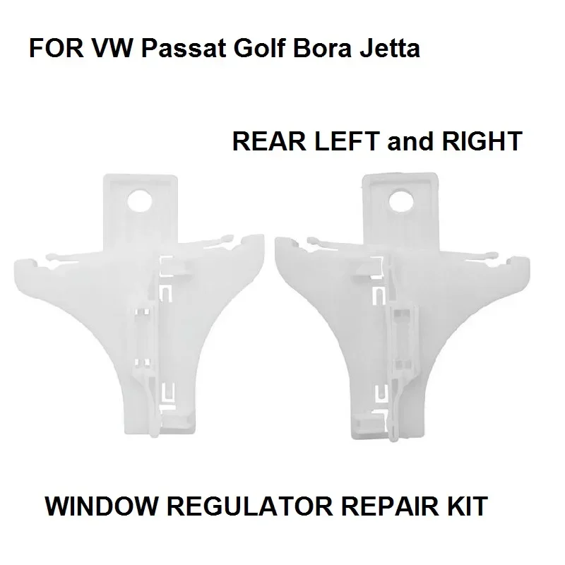 

For VW Passat Golf Bora Jetta WINDOW REGULATOR REPAIR KIT CLIP REAR LEFT-RIGHT NEW CAR STYLING x2 Pieces