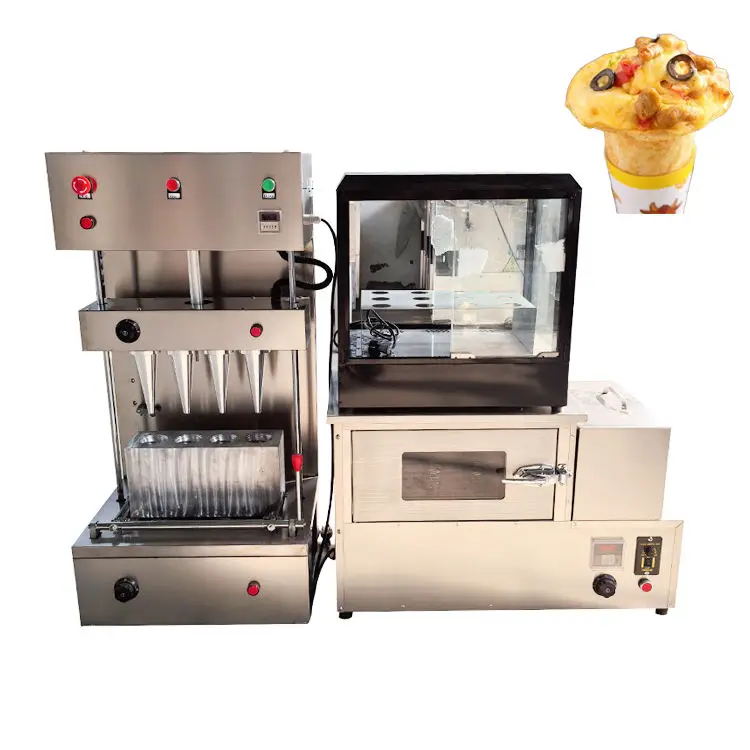 Snack Electric Pizza Cone Production Line Price Pizza Cone Machine Pizza Cone Moulding Machine