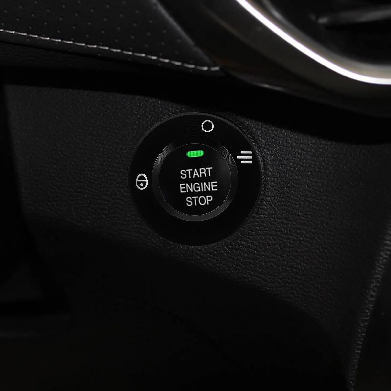 

Aluminum Alloy Ignition Keyhole Ring Black Motorcycle Ignition Lock Cover with Self-Adhesive for Scooter Gts300 Push