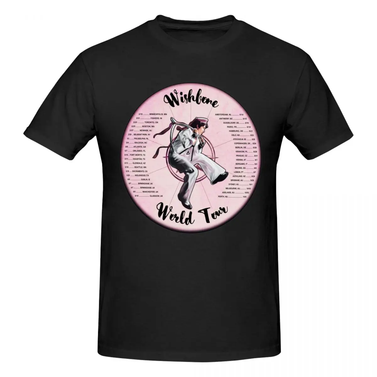Men Conan Gray Wishbone World Tour 2026 2026 T Shirt Streetwear Cotton Tshirt