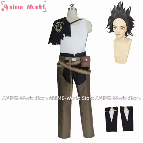 《Custom size》Anime Yami Sukehiro Cosplay Costume Wig Outfits Halloween Carnival Suit