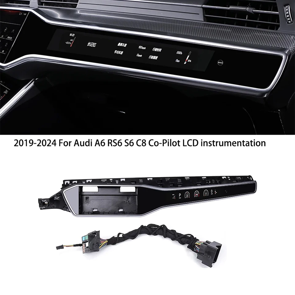For 2019-2024 Audi A6 A7 C8 Co-pilot Dashboard Display LCD