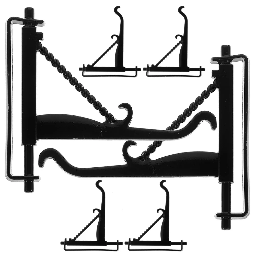 

6 Pcs Christmas Dollhouse Hook Mini Accessories Miniature Brackets Hooks Models Hanger For Light Decoration Outdoor Hangers