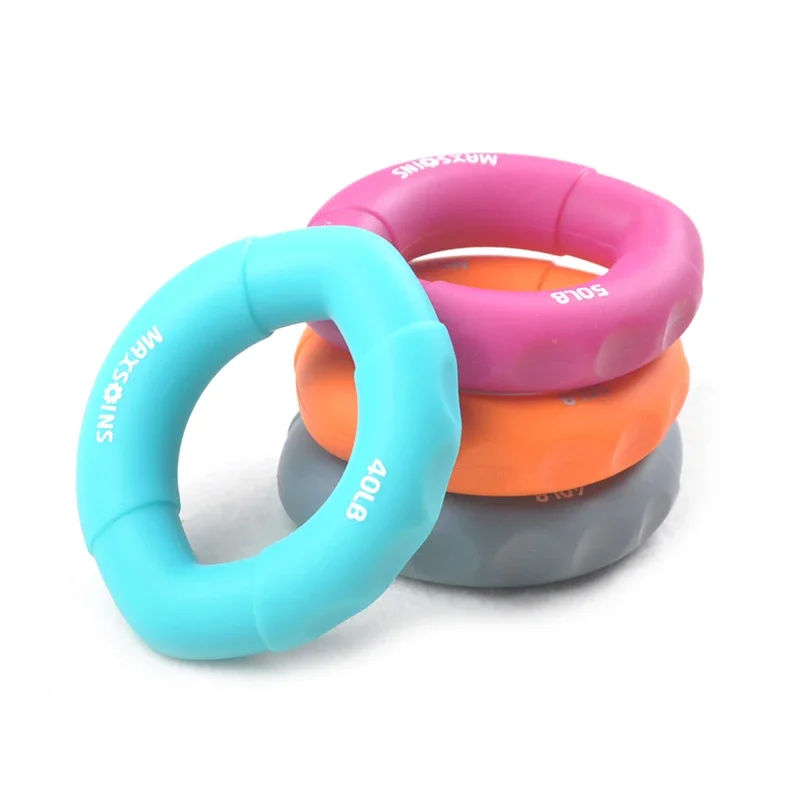 Hand Grip Muscle Developer Power Wrist Arm Training Carpal Expander Strength Rubber Exerciser Finger Ring Gym Anti Stress