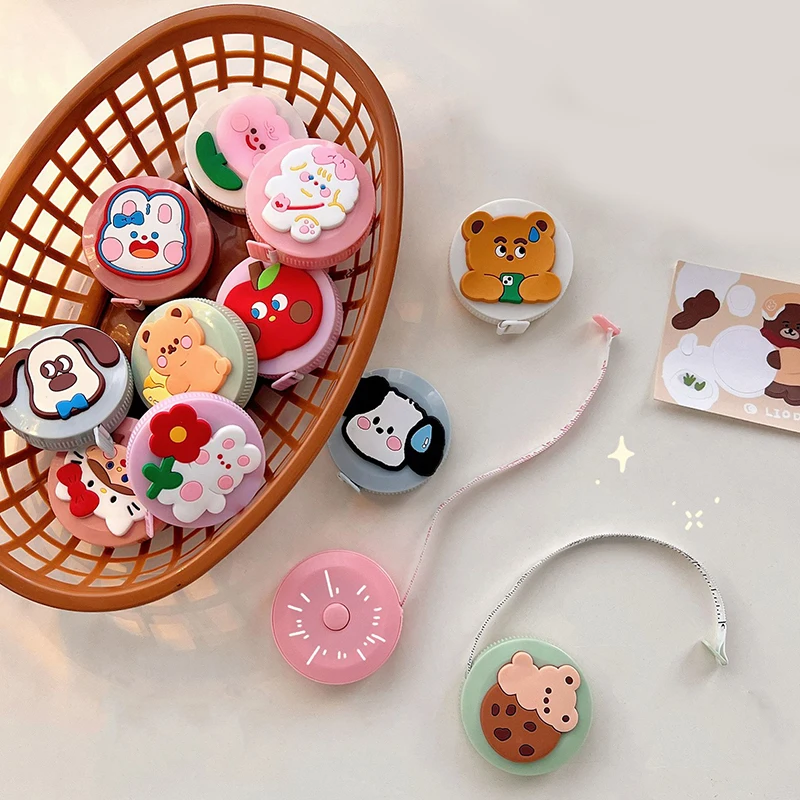 Portable Cute Cartoon Tape Measure Multifunctional Mini Measuring Measure Soft Ruler Study Supplies