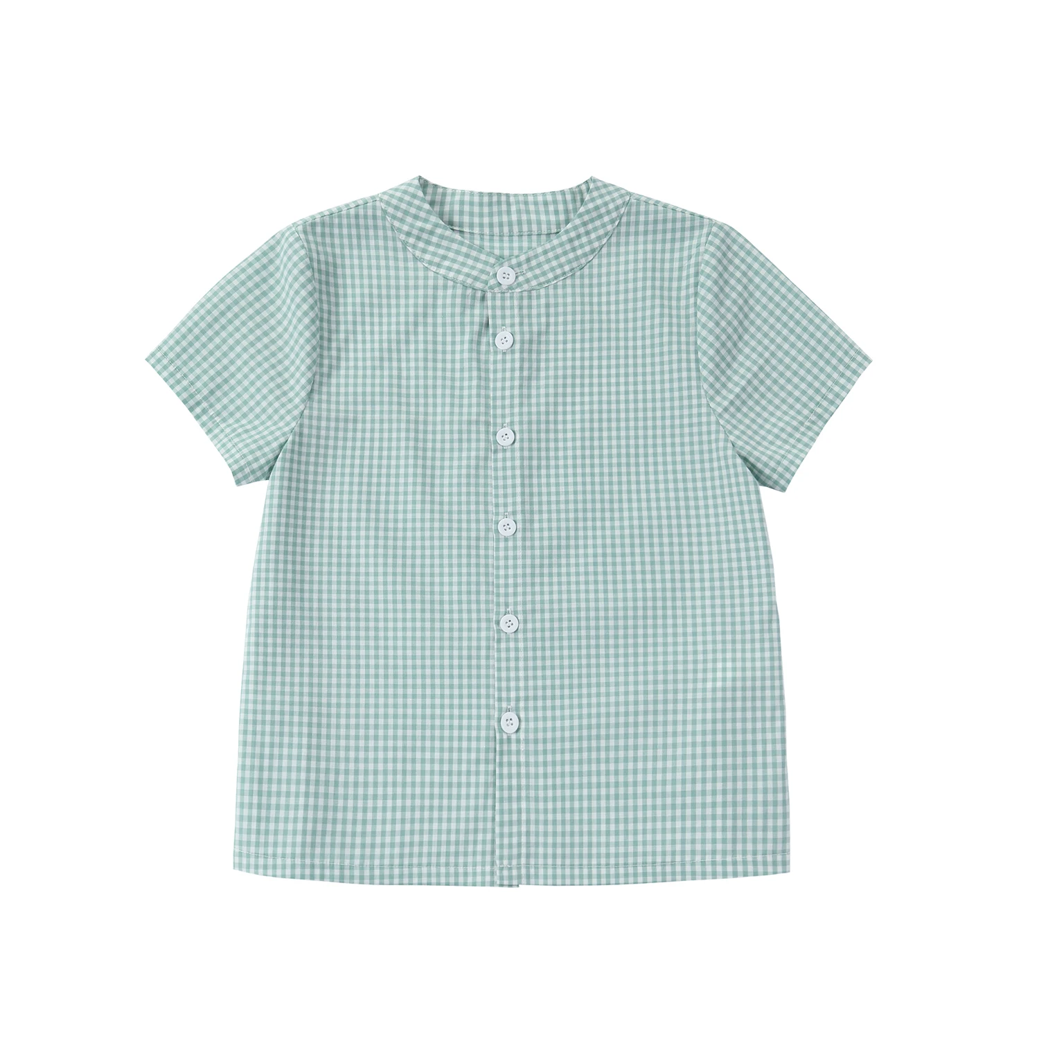 Sage Collection – Boys Gingham Blouse