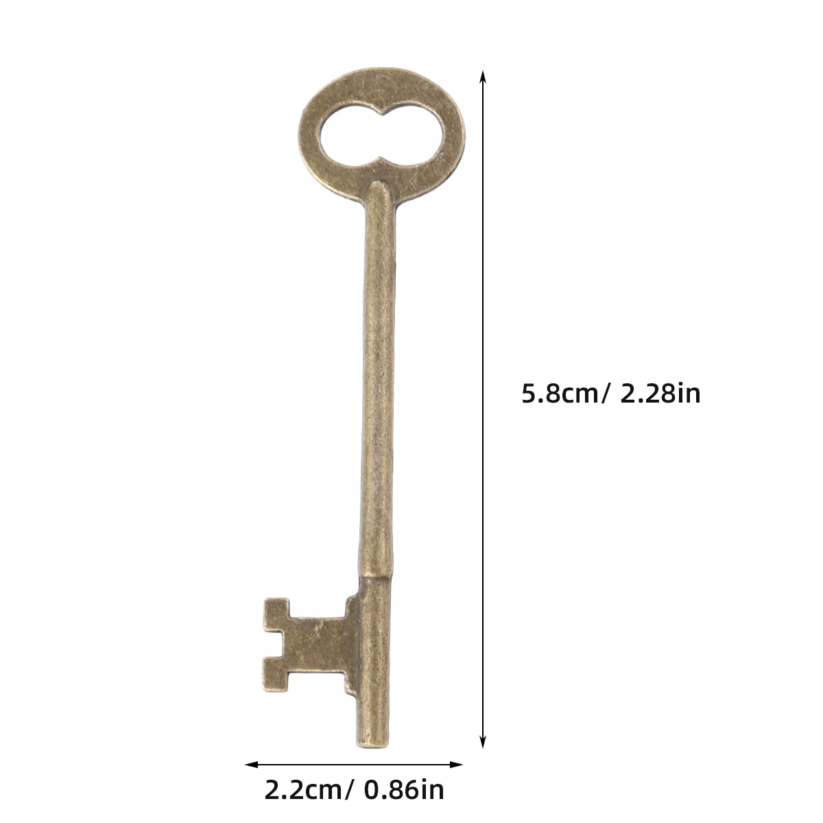 

2pcs Vintage Key Pendant Retro Bronze Jewelry Charms DIY Crafts Necklace Bracelet Dangle Making Zinc Alloy Lead Free