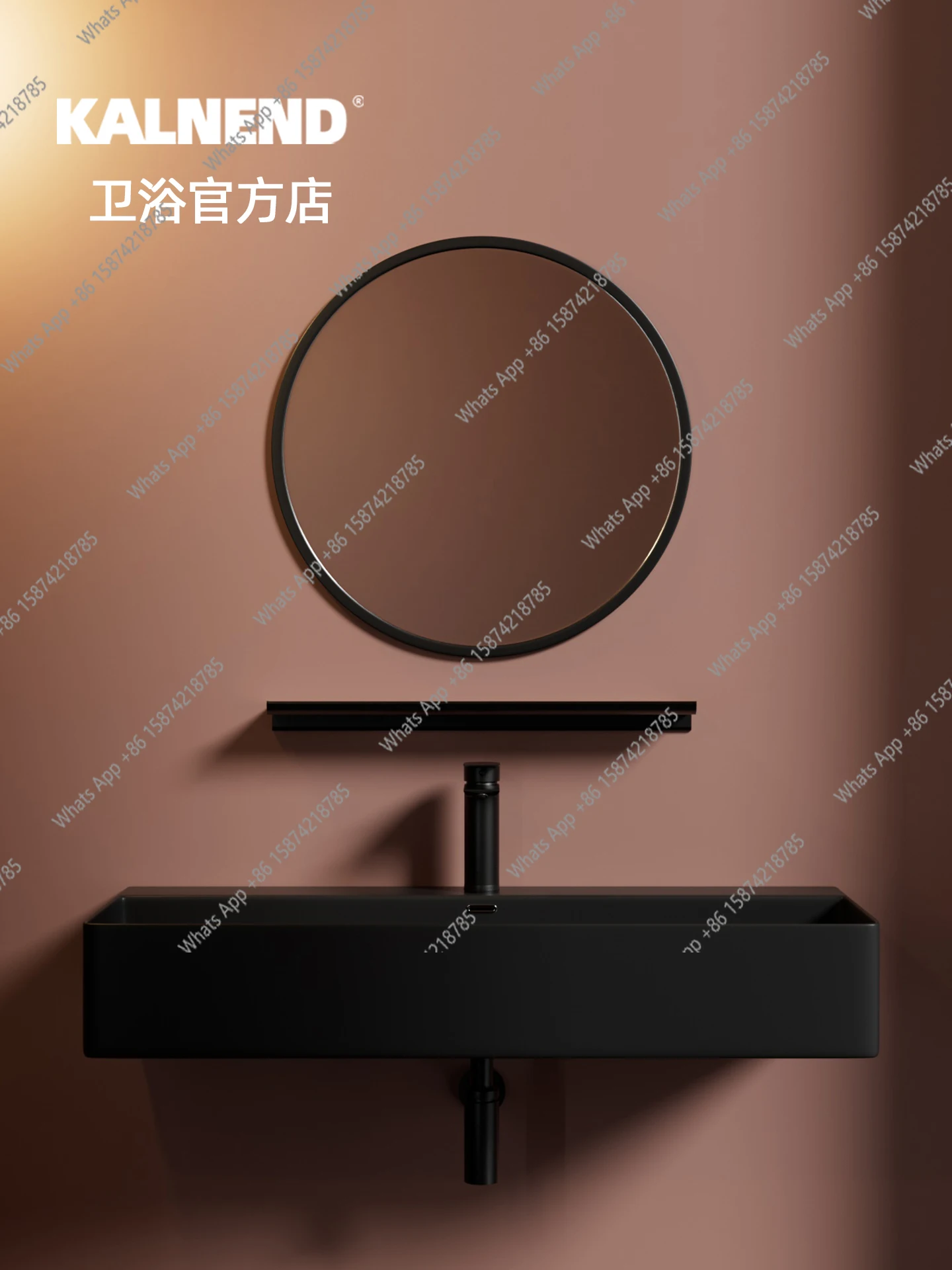 Lavabo mural simple Table de lavage Lavabo intégré Mini support mural suspendu en céramique intégré Lavez le visage