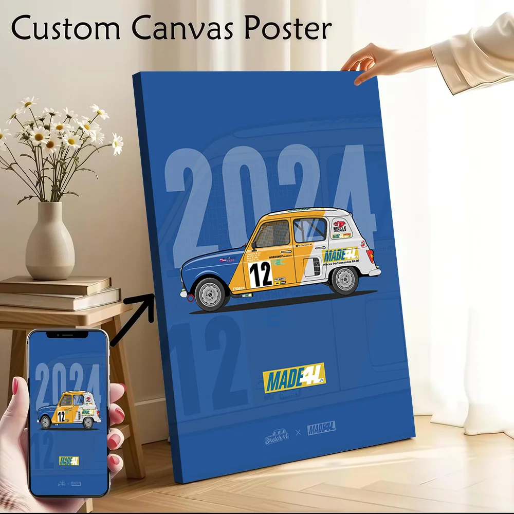 Made 4L Canvas Poster Customizable Pictures Wall Art Canvas Painting for Decoration Living Room Decor Interior Accessories Home