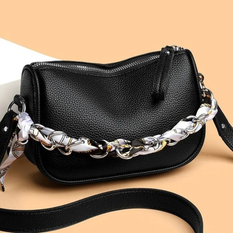 

Trendy Women Crossbody Bag Luxury Designer Diaper Bag Elegant Leather Tote Vintage Stylish Messenger