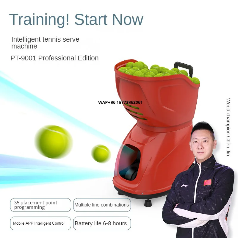 New Version Automatic Tennis Machine for Practice Intelligent Tennis Equipment with APP Control PadelBall Machine for Training
