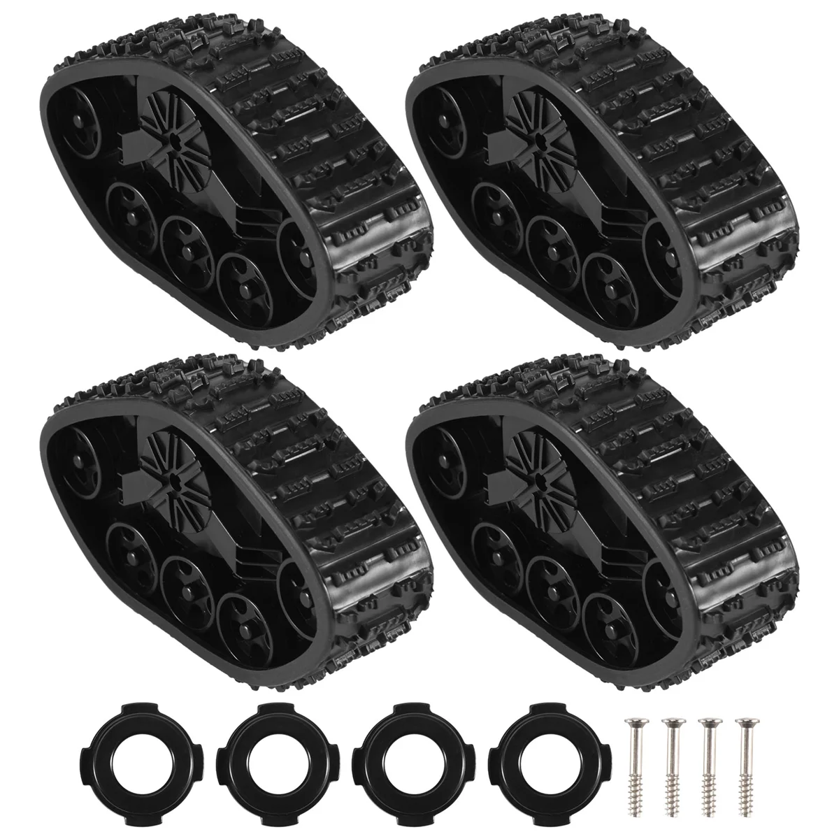 Pièces de rechange pour roues de piste de mise à niveau, accessoires de voiture RC, camion 1/16 WPL B14 B24 C14 C24, 4 pièces