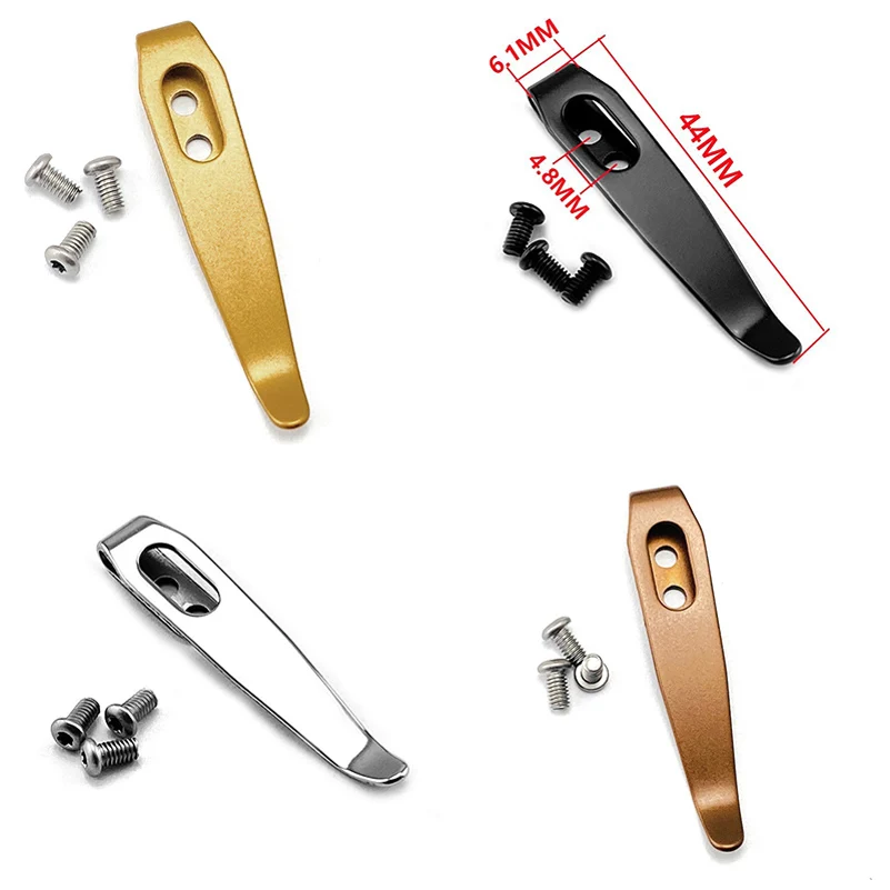 

BB 4 цвета, материал из нержавеющей стали 420, карманный зажим для ножа, задний зажим с винтами M2,5, аксессуары для самостоятельного изготовления, детали