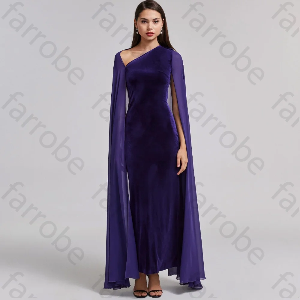 Customized Velvet Maxi Dress A-Line Evening Dresses Saudi Arab Prom Gown Formal Exquisite High Quality Party Gowns for Women