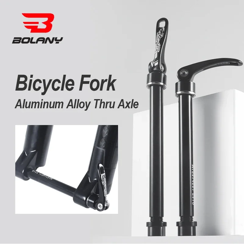 BOLANY Thru Axle Rod for Fork Suspension 15x155/145mm Bike Frame 12x174/181mm Aluminum Alloy Thru Axle for MTB Boost Hub Cube
