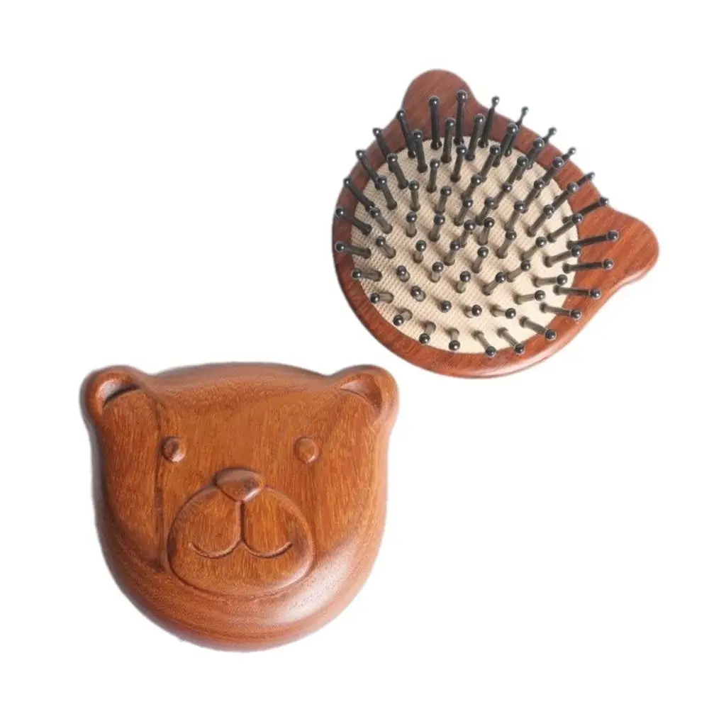 

Golden Silk Sandalwood Air Bag Comb Scalp Massage Anti Static Massage Wood Comb Traditional Crafts Gua Sha