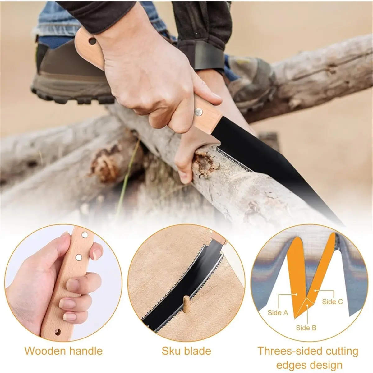 Pack of 4 Hand Saw 6 Inch Wood Saw Small Fine Saw Wood Saw Double-Edged Pull Saw 11/17 TPI Dowel Saw Woodworking Tools
