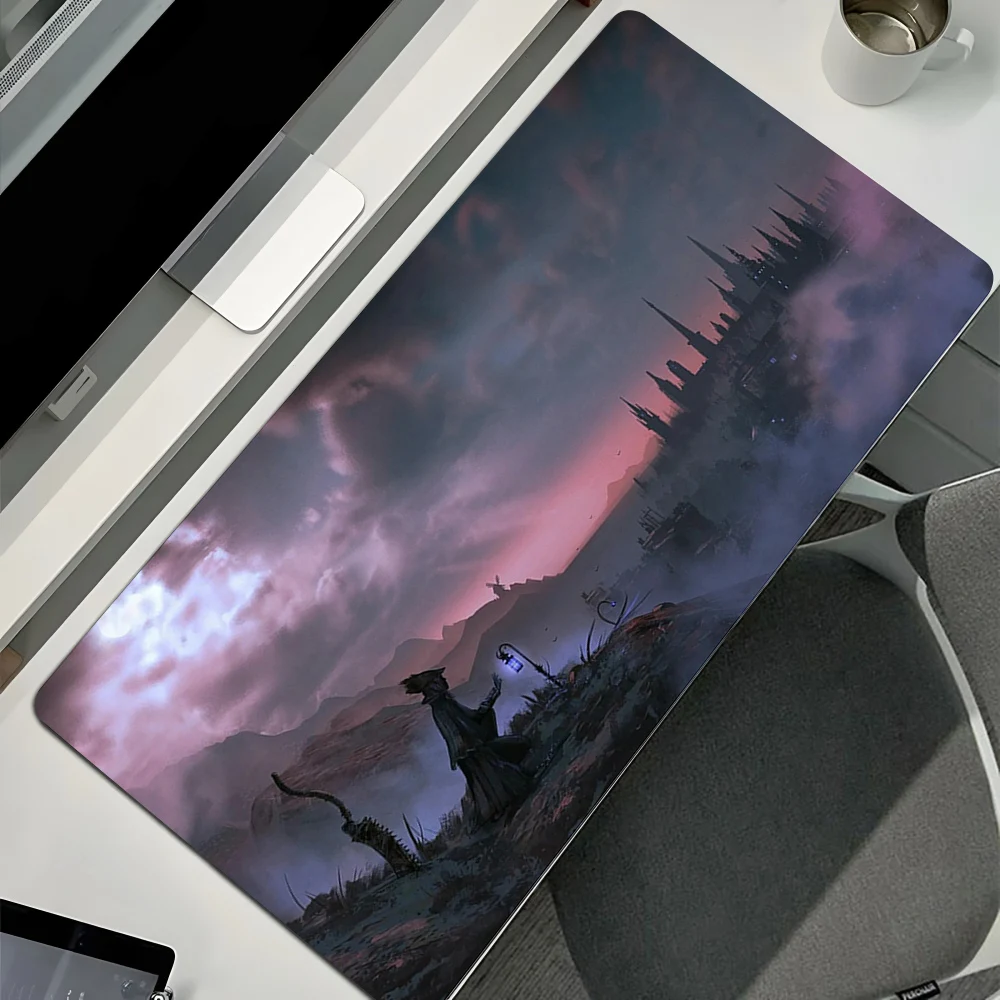 Bloodborne Game Mouse Pad Desk Mat Large Non-slip Anti-fray Mousepad Keyboard Ergonomic Office Rubber PC Home Custom Table Mats