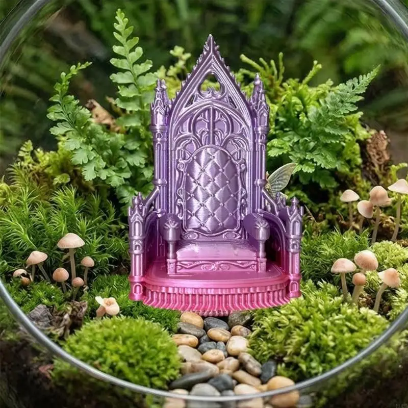 3D Printed Gothic Mini Throne Craft Office Decoration 11cm in Height Decorative Figurine 