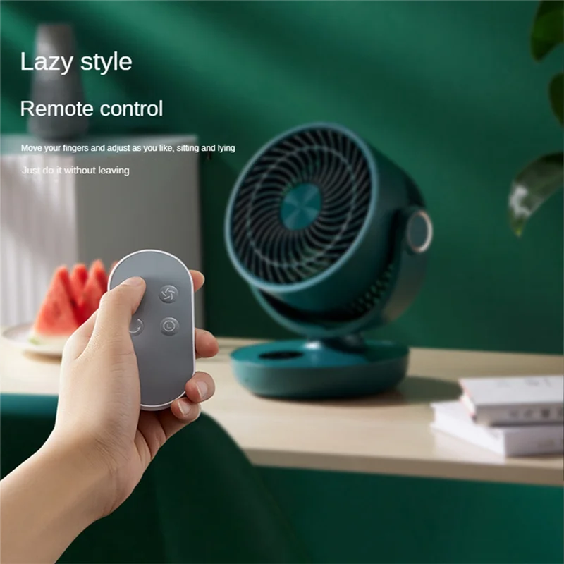 Portable Fan USB Desk Remote Control Fan Rechargeable Silent Fan Air Circulation Fan 10000MAh Vertical Fans Office Home2