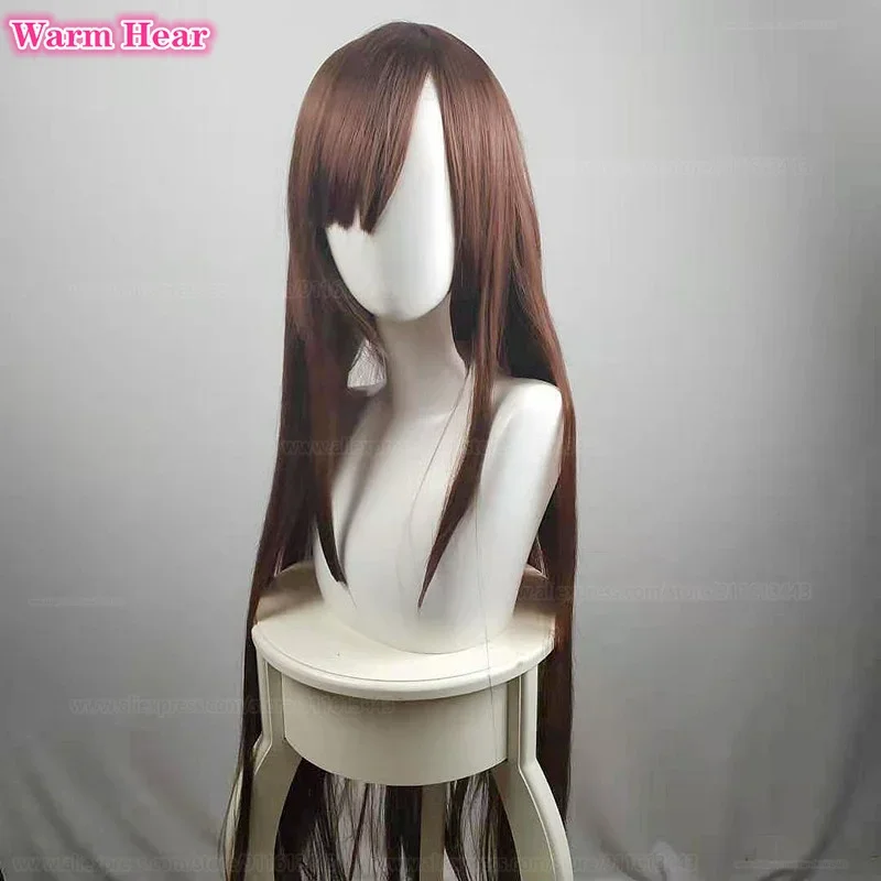 COSCosplay Wig Ieiri Shoko Brown Long Straight Wig Cosplay Anime Heat Resistant Hair Halloween Party Wigs   Wig Cap