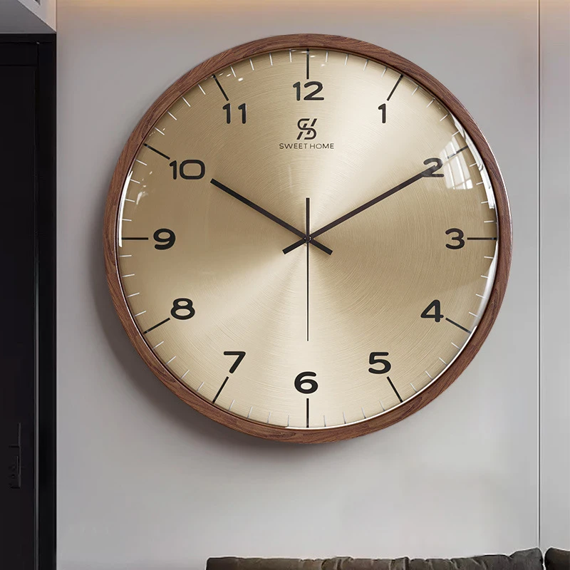 Modern Wall Clocks Retro Luxury Wall Clock Silent Minimalist Clock Living Room Watches Home Decoration Accessories Objects