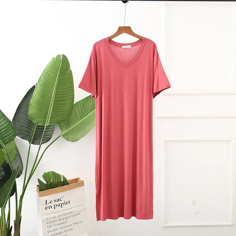 Nightgowns Women's Clothing Homewear Summer Thin New Outer Wear Versatile Comfortable Casual Stylish Simple Loose Fit Large Size