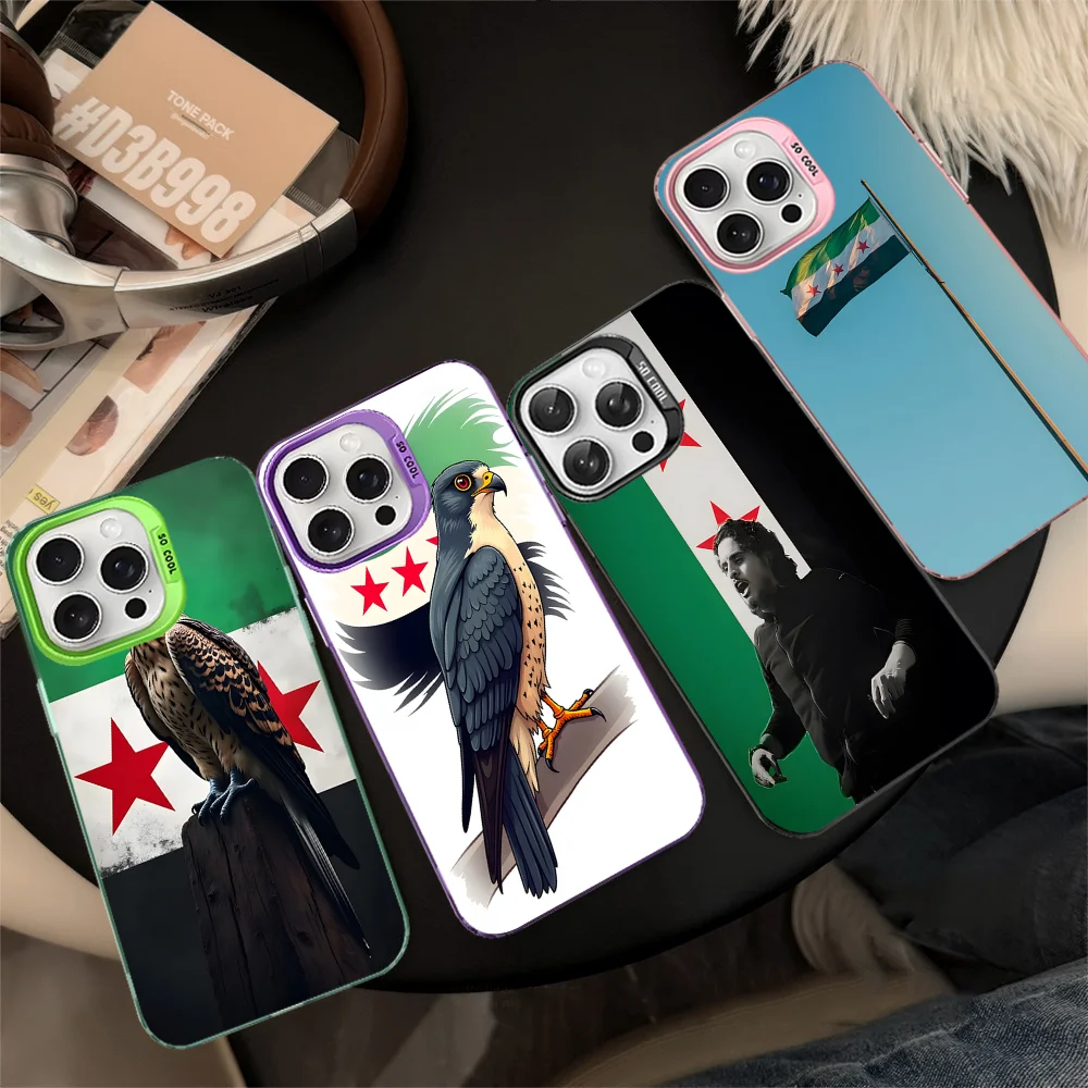 

S-Syrian Revolution Flag Phone Case For IPhone 16 15 14 13 12 11 Pro Max X XR XSMAX 8 7 Plus Matte Shockproof Back Cover