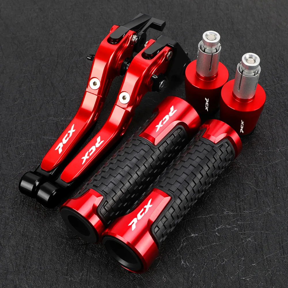 For Honda PCX 125 PCX125 PCX150 Motorcycle Extendable Brake Clutch Levers Handlebar Handle Grips Ends Accessories