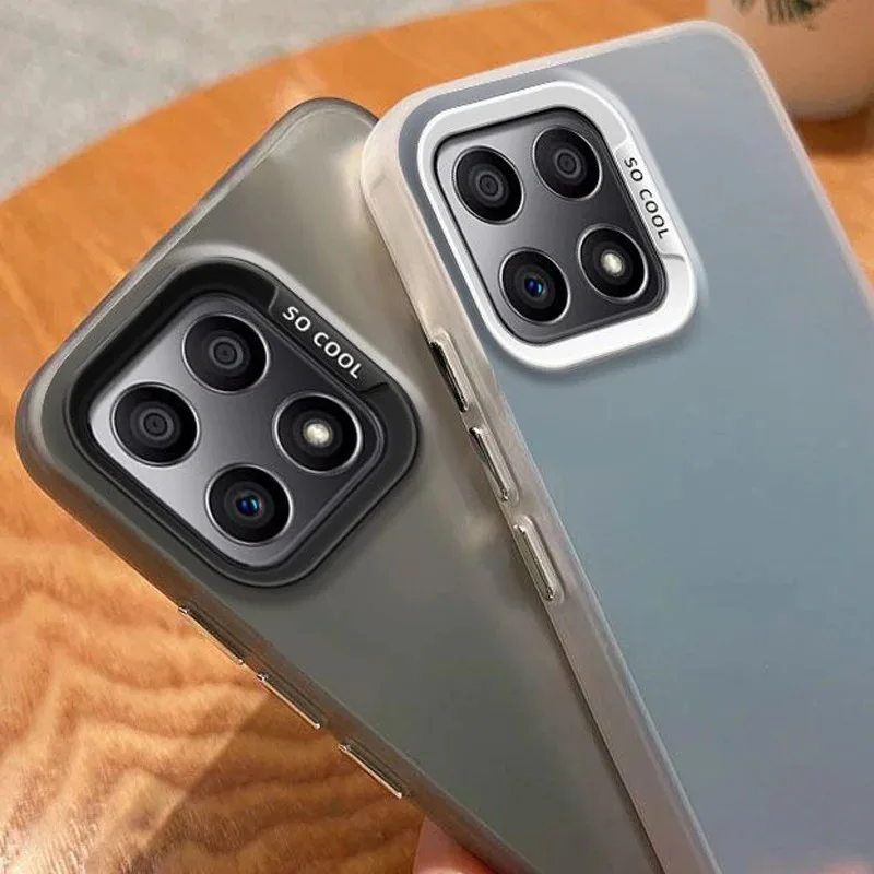 لهواوي الشرف X8A حالة ل HonorX8A الحالات الهاتف المحمول CRT-LX1 CRT-LX2 CRT-LX3 الفاخرة لامع أورورا الجلد ماتي الغطاء الخلفي #2