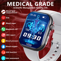 New ECG+PPG Health Smart Watch Blood Component Health Monitoring 2.1-inch HD Bluetooth Call Sports Fitness Tracker Smart Watch