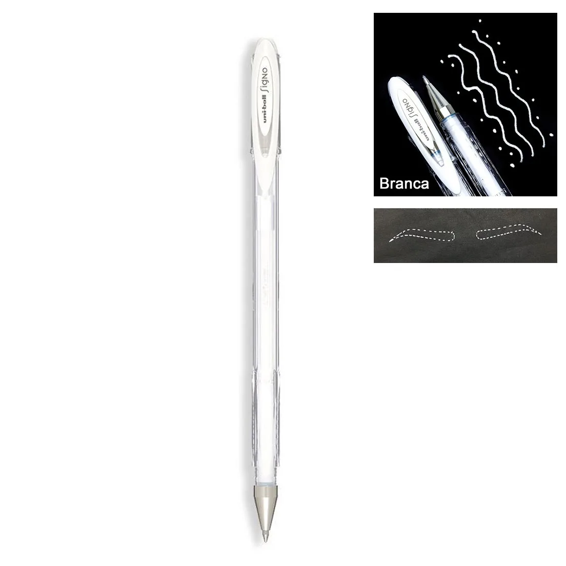 0.7mm Uniball Signo White Gel Pen