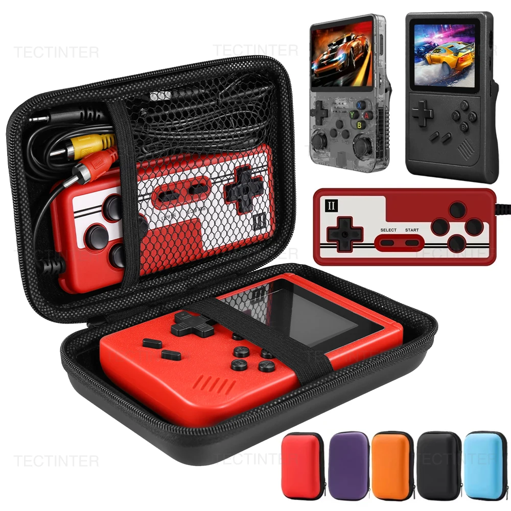 Bolsa de armazenamento para console de jogos portátil fc/gb300/r36s, mini jogador retrô de viagem, caixa protetora portátil