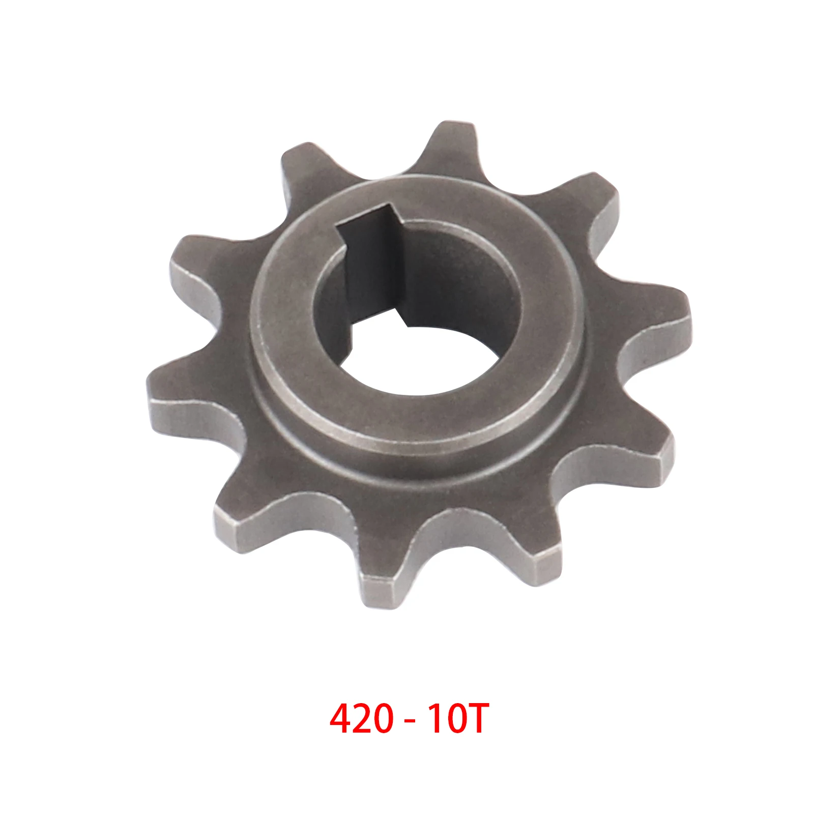 10 Teeth 420 16mm/17mm Chain Front Engine Sprocket with Cotter Open Pin for Coleman CT200 Trail 200 Mini Bike KT196 Go Kart