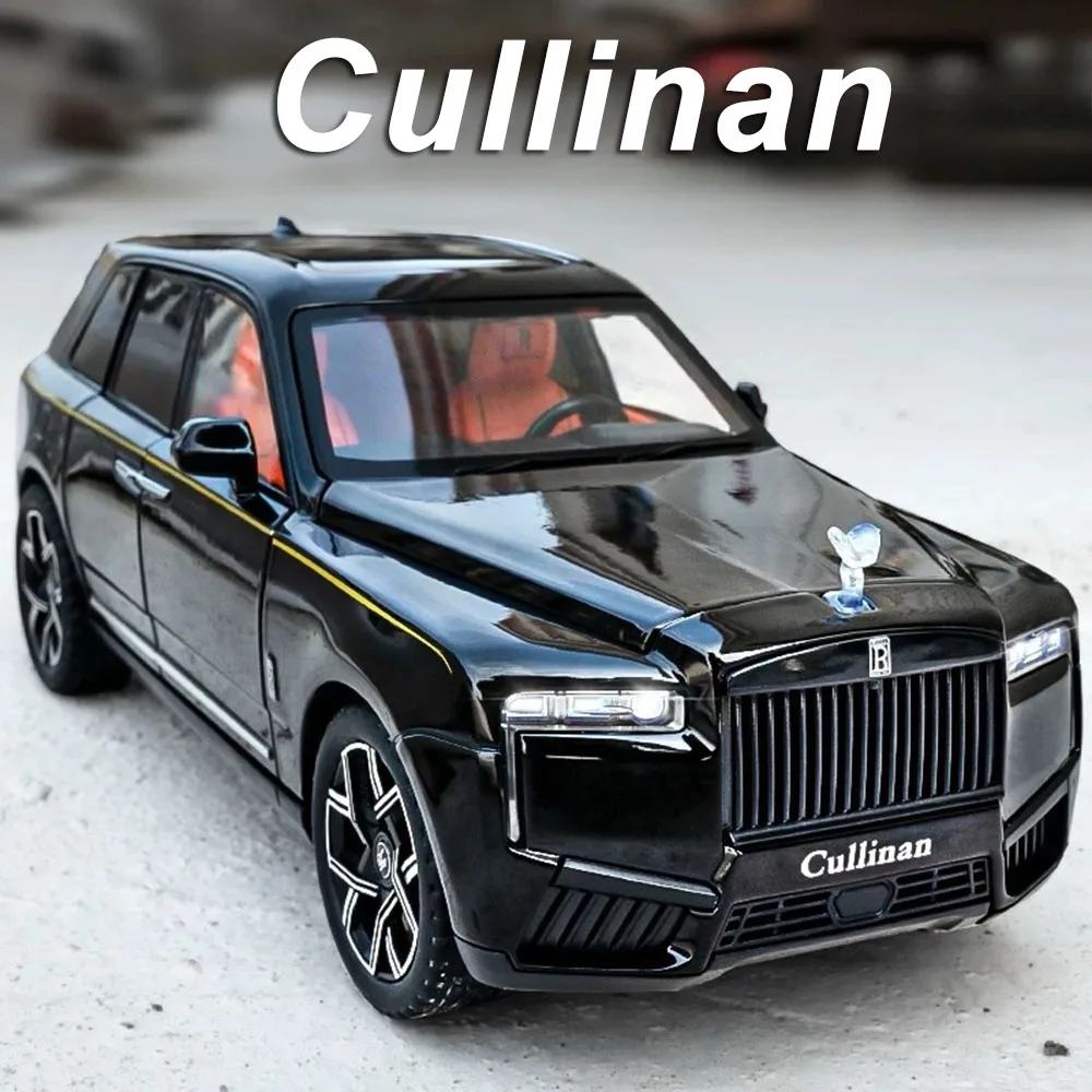 

1:24 Rolls Royce Cullinan Spectre Cars Toys Models Alloy Diecast Light Sound Miniature Car Wheel Steering Vehicle Model Ornament