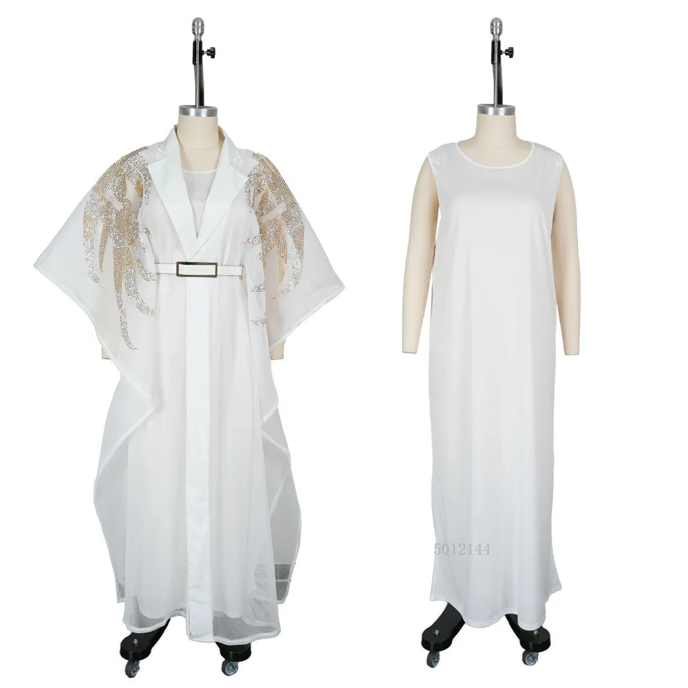 

Комплекты из 2 предметов, африканская одежда для женщин, Дашики, наряды с бриллиантами, платье больших размеров, вечерние платья для свадебной вечеринки, кафтан, халат бубу