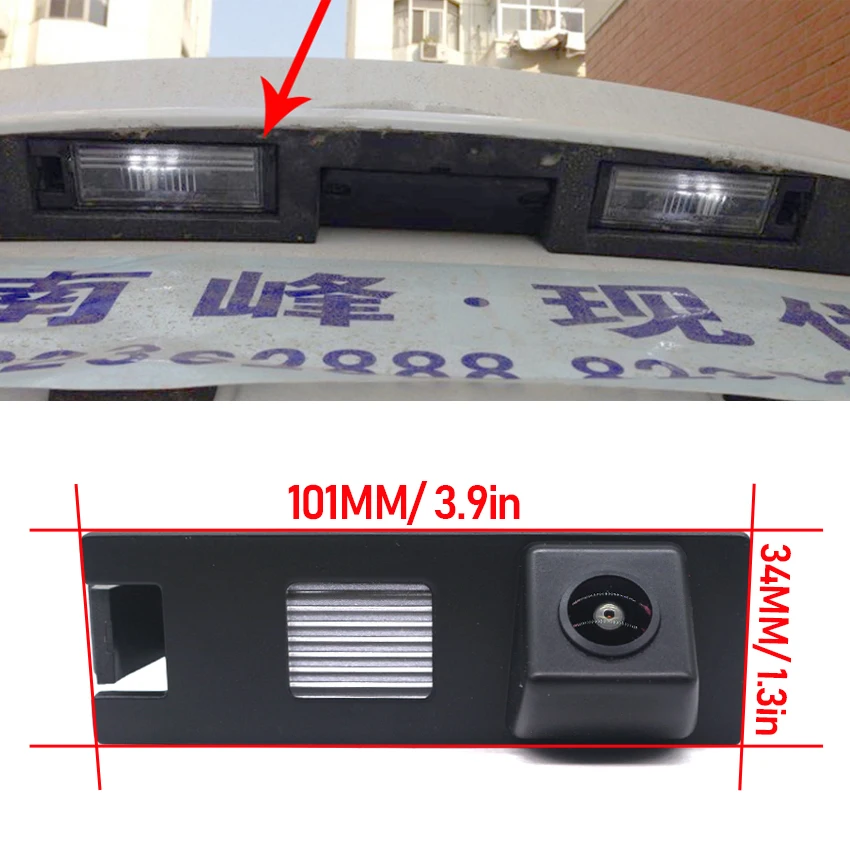 CCD HD Fisheye Rear View Camera For Hyundai IX35 2009 2010 2011 2012 2013 2014 2015 Car Reverse Parking Monitor Night Vision