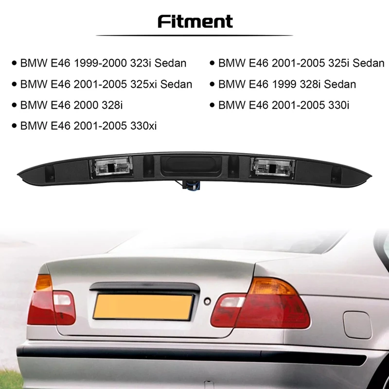 51137171699 51137170966 Car Trunk Lid Grip With Key Buttn For For BMW E46 325I 323I 328I