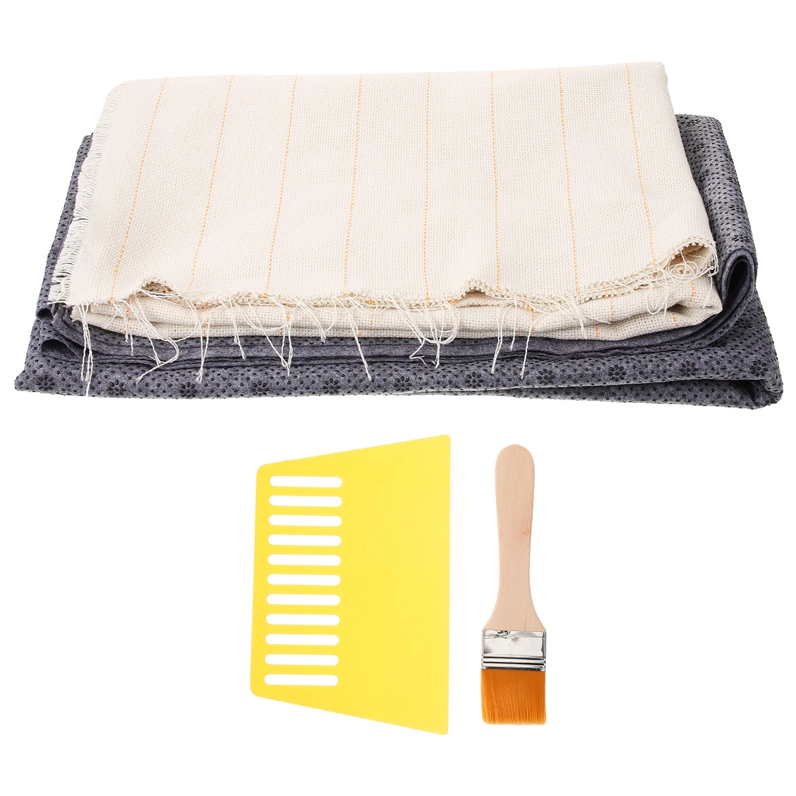 

1 Set Large Tufting Cloth With Marked Lines Diy Non-Slip Backing Fabric For Rug Making Carpet Bottom Material Monks Cloth Punch