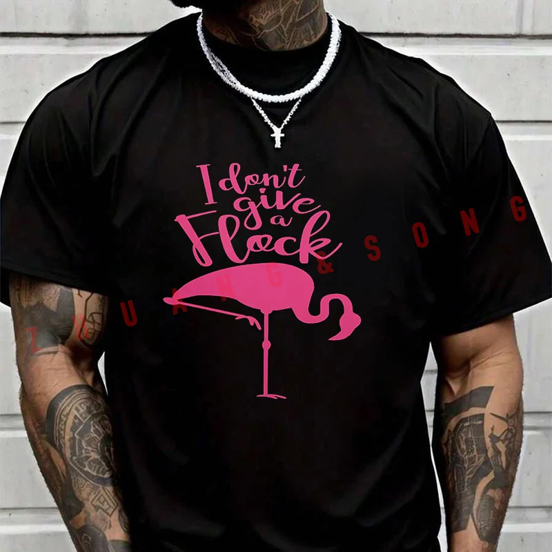 

2026 Men T-Shirt Flamingo Baby Graphic TShirt Vintage Clothes Plain Mens Funny T Shirts Casual Clothing Harajuku