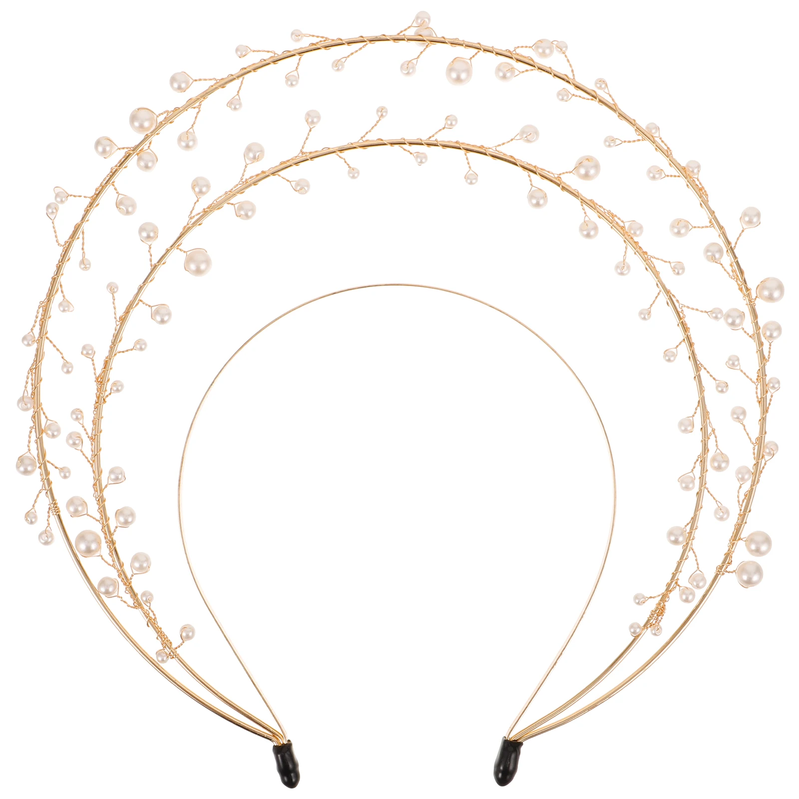 Couronne de cheveux en perles, bandeaux de Festival de Cosplay Lolita pour femmes, couvre-chef de déesse Miss