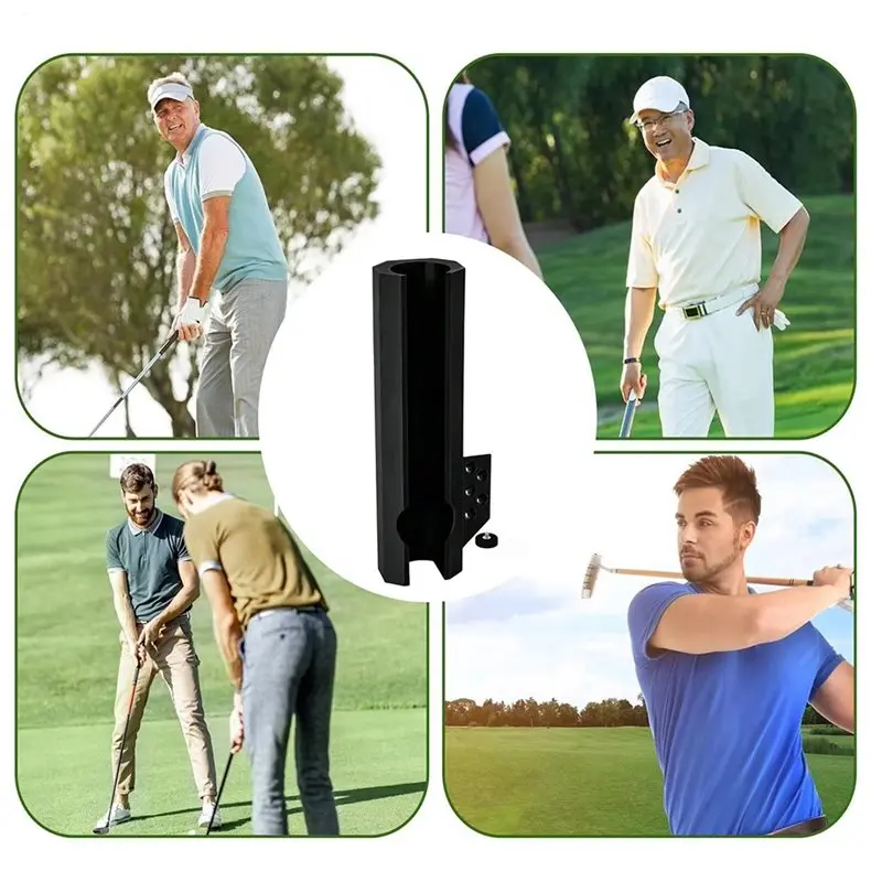 A64T for Golf Ball Holder Portable Magnetic Quick Release Rack for Golf Cart, Holds 5 Balls & Tees - Durable ABS for Adults