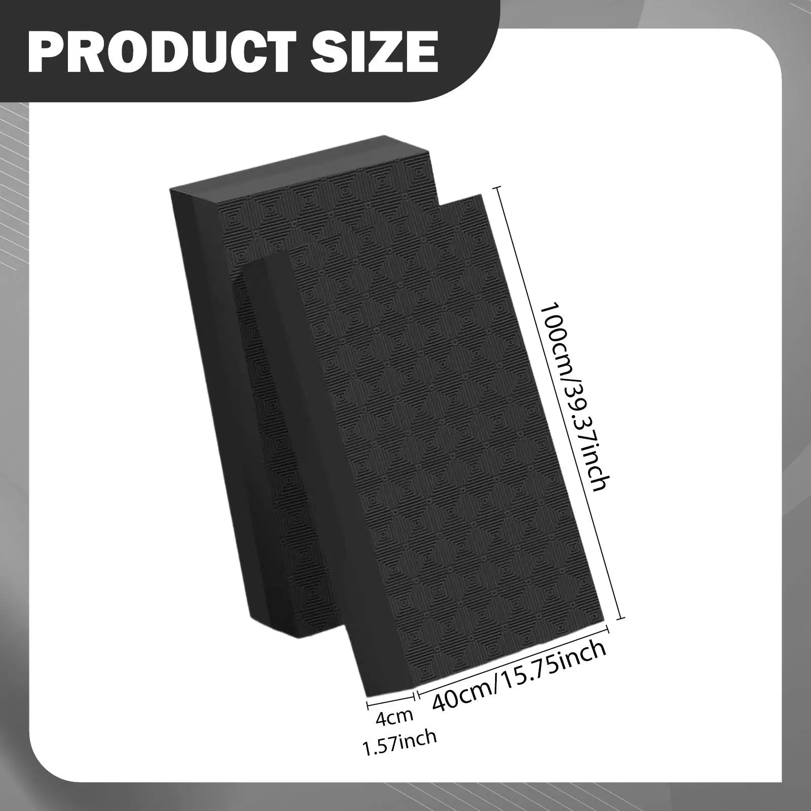 2Pcs Silence Weightlifting Crash Drop Pads Shockproof Noise Reducing Soundproof Nonslip Floor Protection for Fitness Training